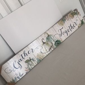 Fall "Gather Together" Sign